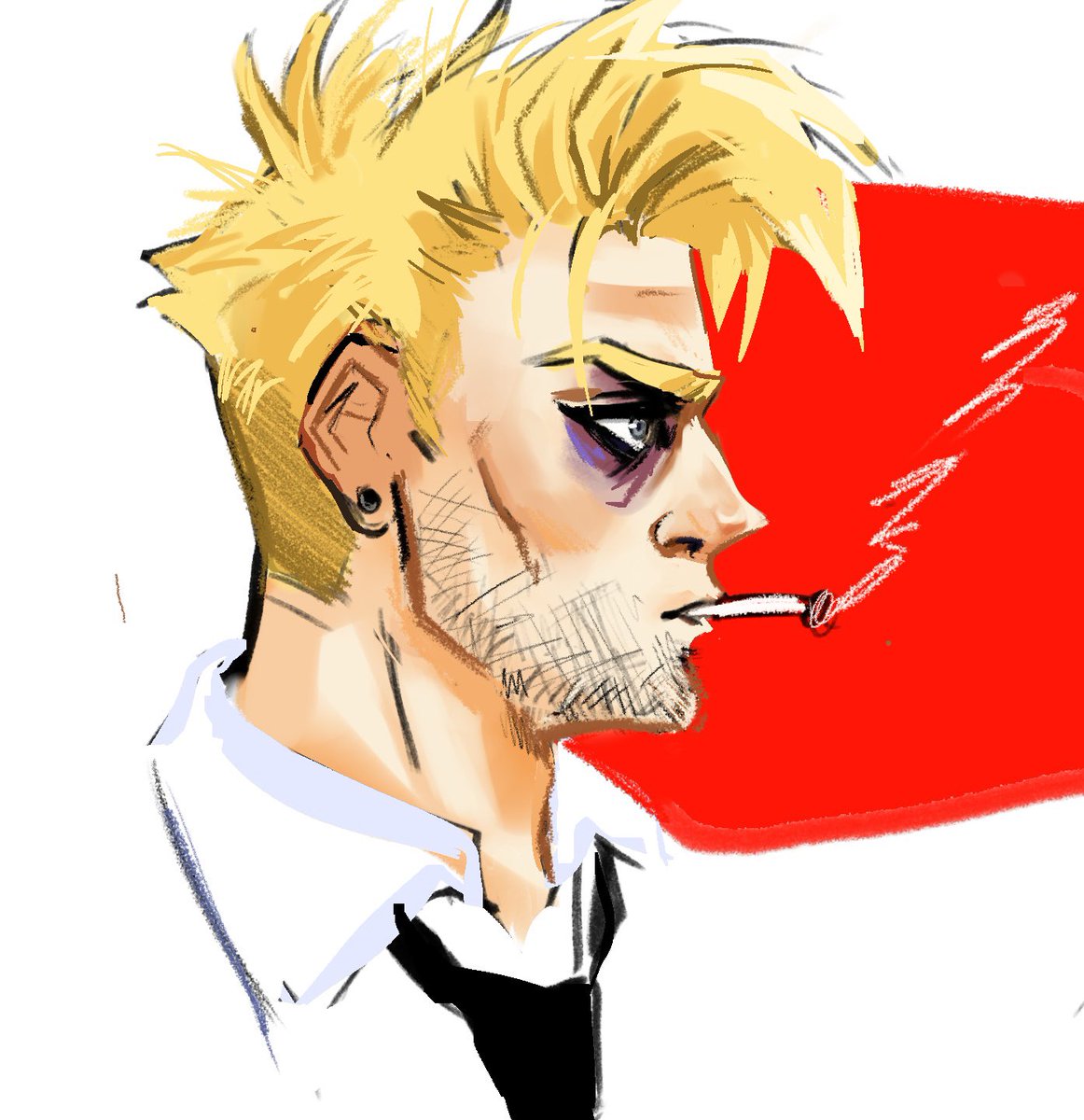 sardineblazer's tweet photo. Combines two things I hate drawing side profiles and painting 
Not entirely satisfied but we move https://t.co/HiCDdxp9Vk