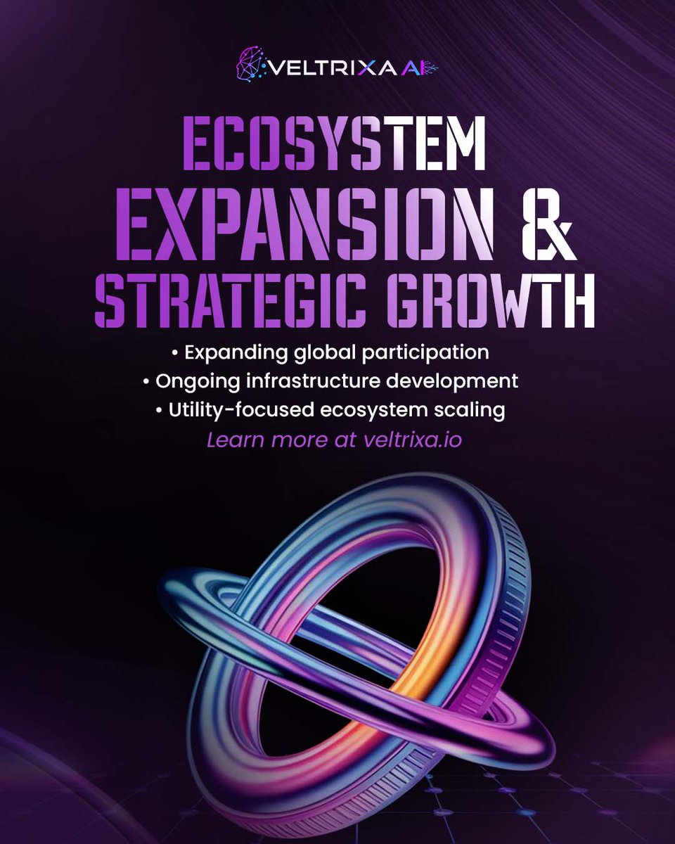VeltrixaAI's tweet image. The future of tech is decentralized, and VELTRIXA is leading the way.

#VeltrixaAl
#EcosystemGrowth
#FutureOfTech
#Web3Innovation
#Allnfrastructure