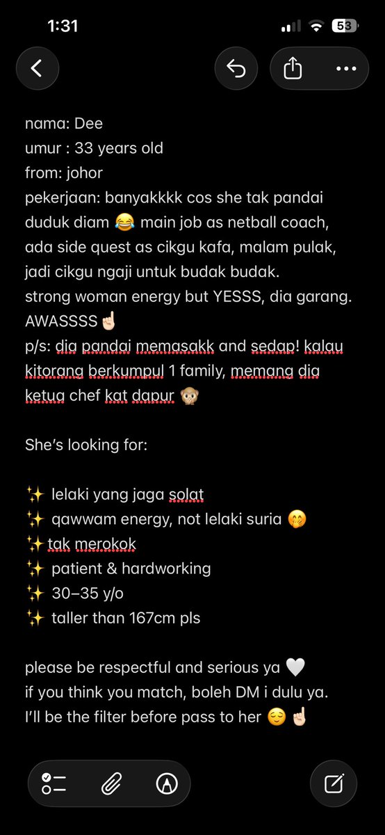 SeptNHS9's tweet photo. Assalamualaikum @TwtJodohMY 

Bismillah, I’m helping my sister to find her future husband. sebelum ni dia busy jaga parents kat kampung. sekarang ni dah jadi anak yatim piatu &amp; now it’s her time pulak untuk focus on her own happiness 🤍

tolong repost pon dah cukup membantu ✨ https://t.co/dDH1Y52io4