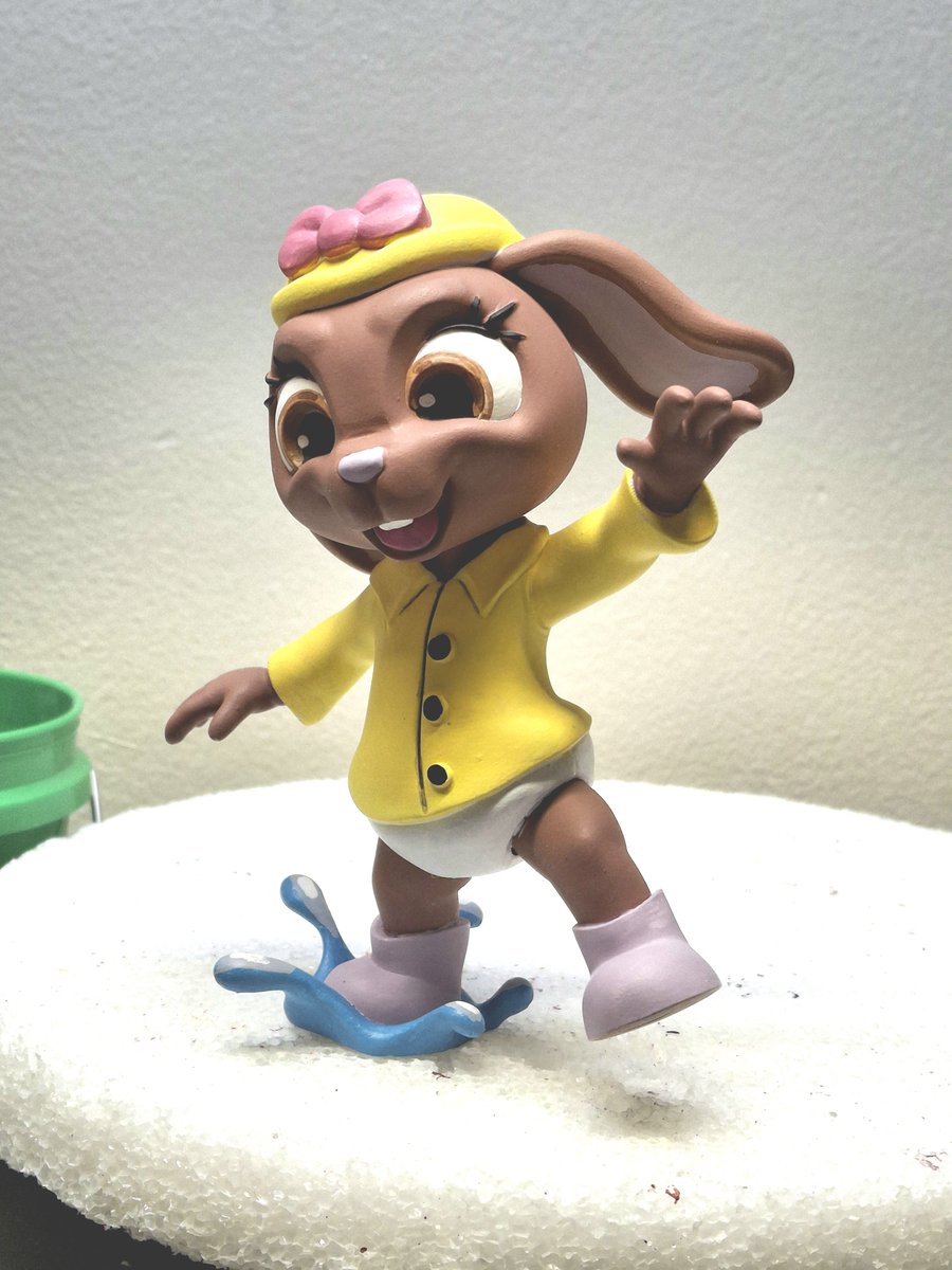 Finishing up another custom figure. Somebody's little baby waby cutie wooty. Always open for work