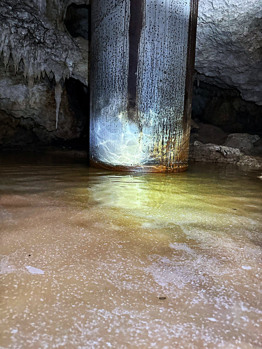 Personas del colectivo <a href="/SelvameMX/">SELVAME</a> fueron a revisar la calidad del agua en la cueva Oppenheimer abajo del tramo 5 del <a href="/TrenMayaMX/">Tren Maya</a> y estos son los resultados preliminares:

Sin pilotes / con pilotes.