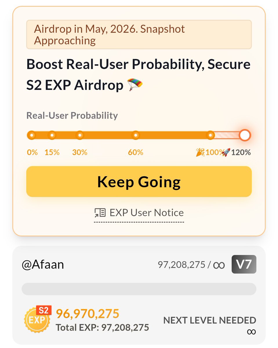 Here’s my stance on <a href="/SoSoValueCrypto/">SoSoValue</a>

If someone with 10M+ EXP, 5M+ affiliate revenue, and 100% human verification, who spent over a year and a half genuinely grinding, ends up receiving less than $5,000 after the March distribution, then #SoSoValue will ultimately be a failed