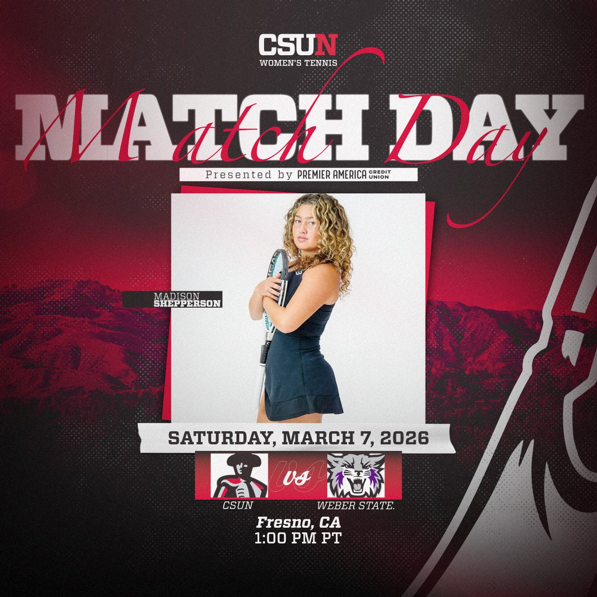 Aiming for three wins in a row!
🆚 Weber State
⏰ 1:00 P.M.
📍 Fresno, Calif.