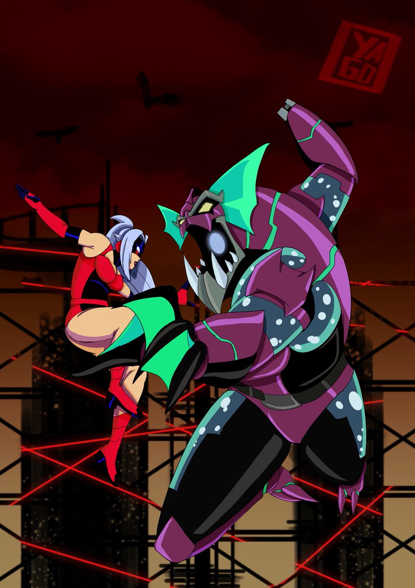 yagosoro's tweet image. I liked more the original colors 

#Shadowline and #Abyssal belong to

@_DRAKEHERNANDEZ 
#wrestling #wrestlingverse #ocart #wrestler #originalcharacter