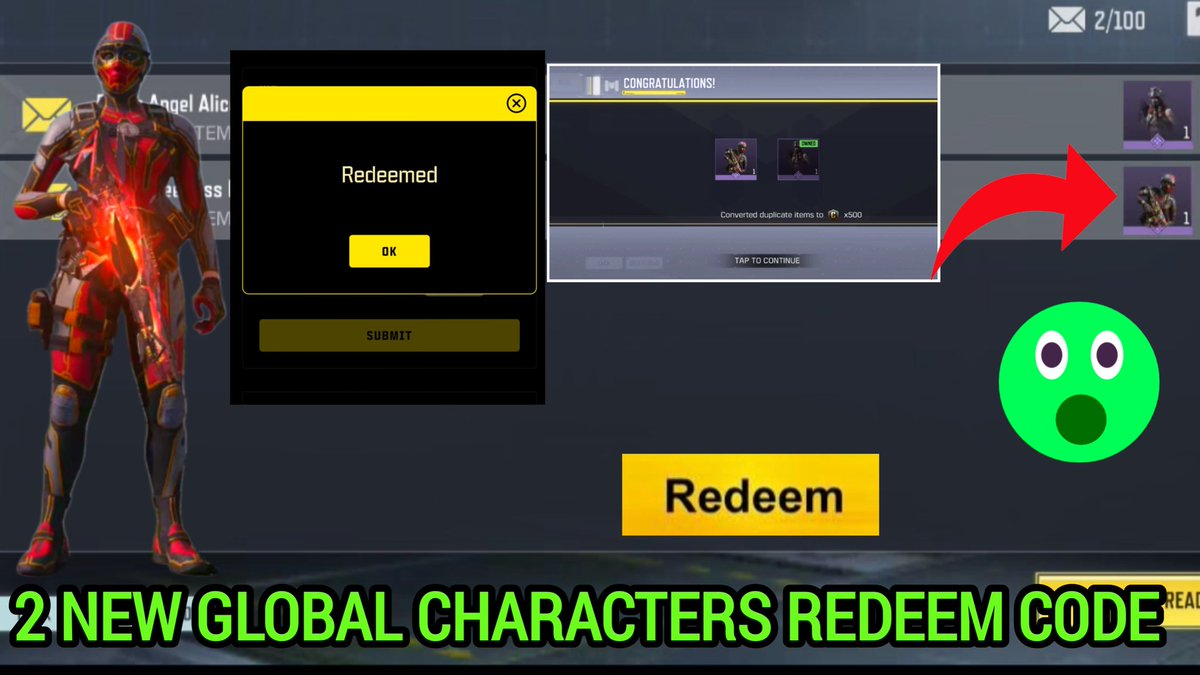 STCGAMING1's tweet photo. https://t.co/qT87XX8Bmj
Global Redeem code 2 Epic Characters
@jonisss141_CODM @codmINTEL #CoDMobile https://t.co/mzj9jdvwfR