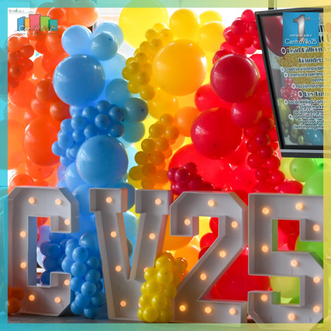 CentroVilla25's tweet image. 🎉 Join us at CV25 this Saturday for our 1-Year Birthday Bash! Enjoy tasty food, great music, and unforgettable vibes. 🌟 Bring your friends and let’s celebrate! 🥂✨ 

Grab your tickets now! 🎟️ bit.ly/4cb6Ezi #BirthdayBash #CelebrateLife #CV25 #SeeYouAtCV25