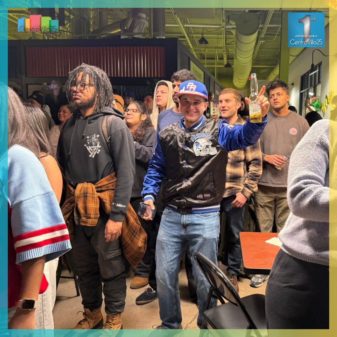 CentroVilla25's tweet image. 🎉 Join us at CV25 this Saturday for our 1-Year Birthday Bash! Enjoy tasty food, great music, and unforgettable vibes. 🌟 Bring your friends and let’s celebrate! 🥂✨ 

Grab your tickets now! 🎟️ bit.ly/4cb6Ezi #BirthdayBash #CelebrateLife #CV25 #SeeYouAtCV25