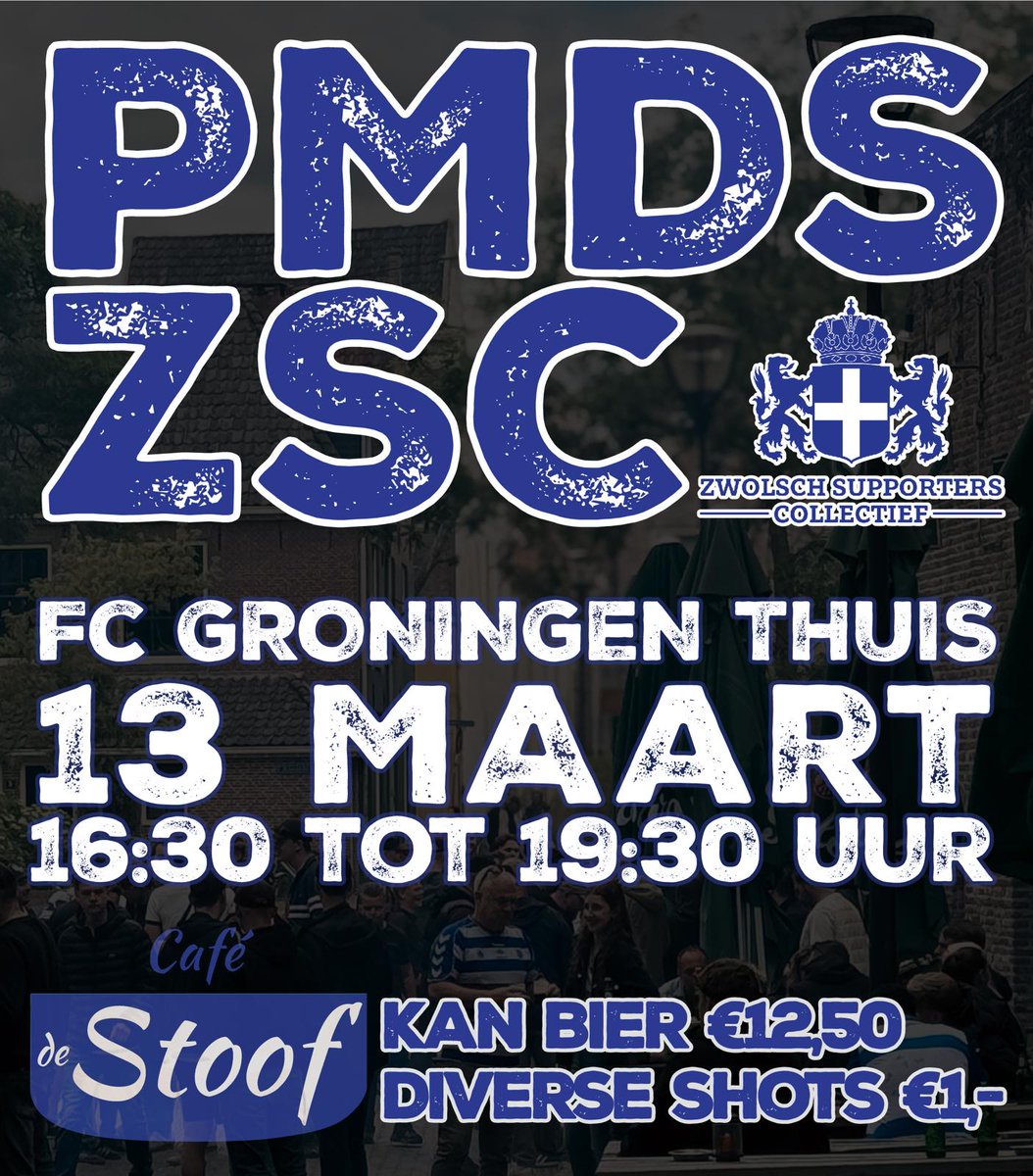 We hebben er weer een georganiseerd samen met #cafedestoof #peczwolle #pmds #zsc