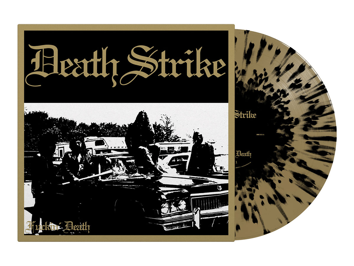 hammerheartrecs's tweet photo. Death Strike - "Fuckin' Death" LP repress on gold/black splatter available now! Classic madness and violence! Death Metal history, the ultimate edition!

https://t.co/8htYgVbQUk

#deathstrike #hammerheartrecords https://t.co/tNERY4lEm4