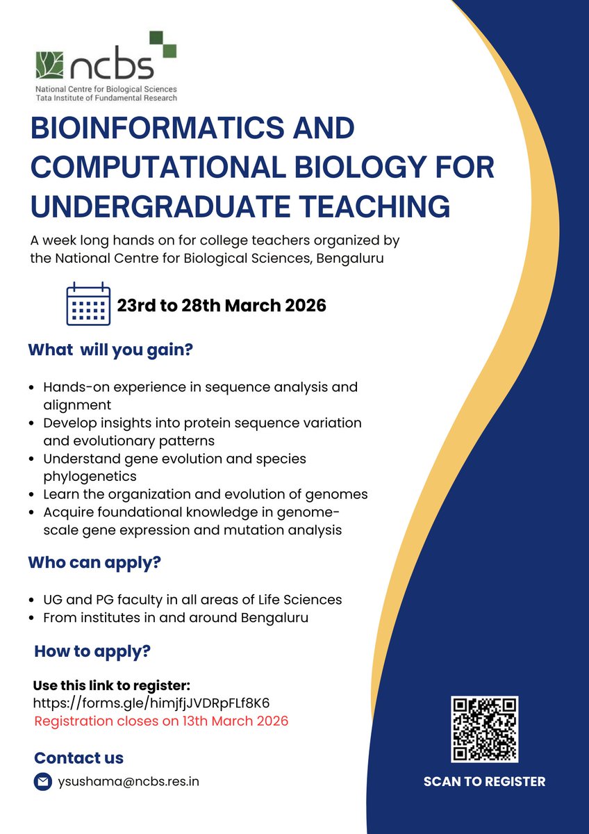 National Centre for Biological Sciences tweet media