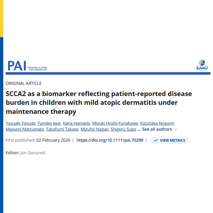 pai_eaaci's tweet photo. SCCA2 reflects patient‑reported burden in mild atopic dermatitis
Why it matters:
In mild #AD, #ClinicalScores often miss how children actually feel. #Biomarkers that capture patient‑experienced #symptoms can improve monitoring during #MaintenanceTherapy.
What the study found:
• In 69 children with mild AD, POEM scores varied widely despite uniformly mild EASI.
• SCCA2 correlated with POEM at baseline - TARC did not.
• The SCCA2–POEM link was strongest at Day 3, weakening by Day 7, showing short‑term sensitivity to symptom changes.
Takeaway:
#SCCA2 may help identify early increases in symptom burden in children with #mildAD under maintenance treatment.
Learn more here 🔗 https://t.co/cqZn6dVvcm
#AtopicDermatitis #Eczema #PediatricAllergy #PAI_Journal #patientreportedburden #POEM #EASI #originalarticle