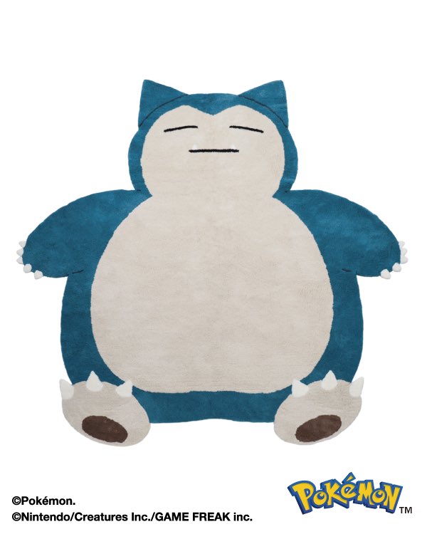 KABIGONカビゴン ラグ by MIYOSHI RUG 等身大のカビゴンデザインのラグマット MIYOSHI RUG Pokémon