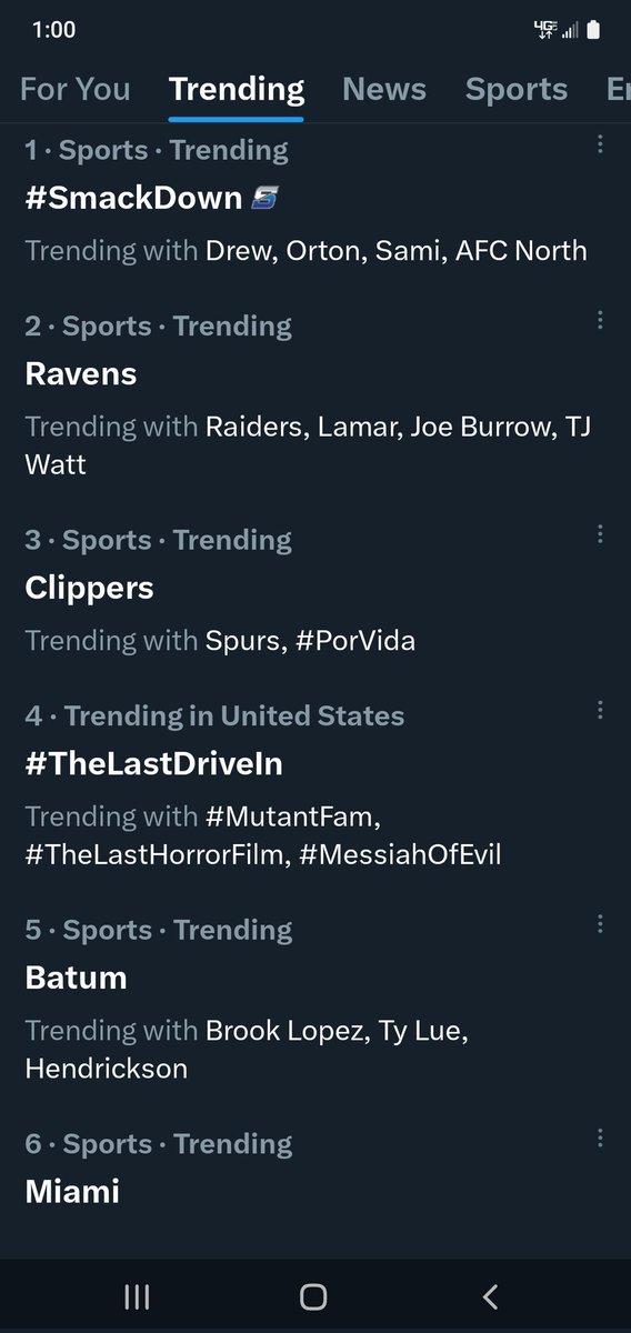 #TheLastDriveIn
#MutantFam 
<a href="/therealjoebob/">Joe Bob Briggs</a> 
<a href="/kinky_horror/">Diana “Darcy the Mail Ghoul” Prince 🎃💌</a> 
Still holding in the top 5