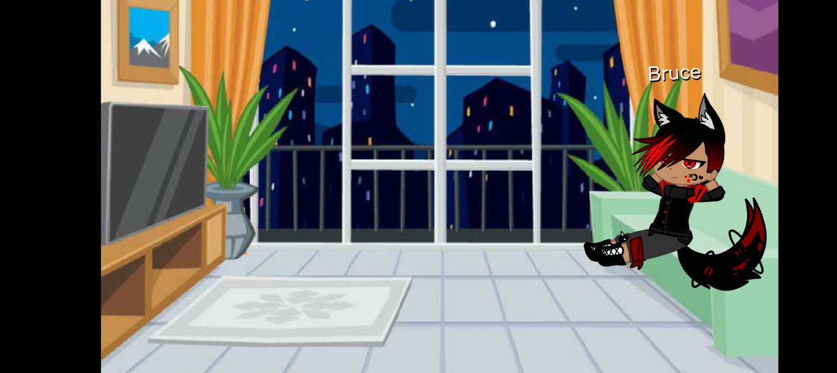 Just chilling in the living room watching IT