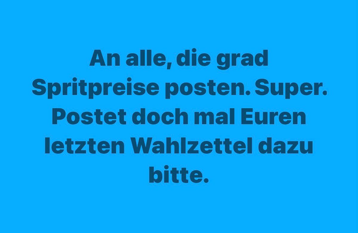 Na wie schaut es bei euch aus? 
#benzinpreise #benzin #wahlen