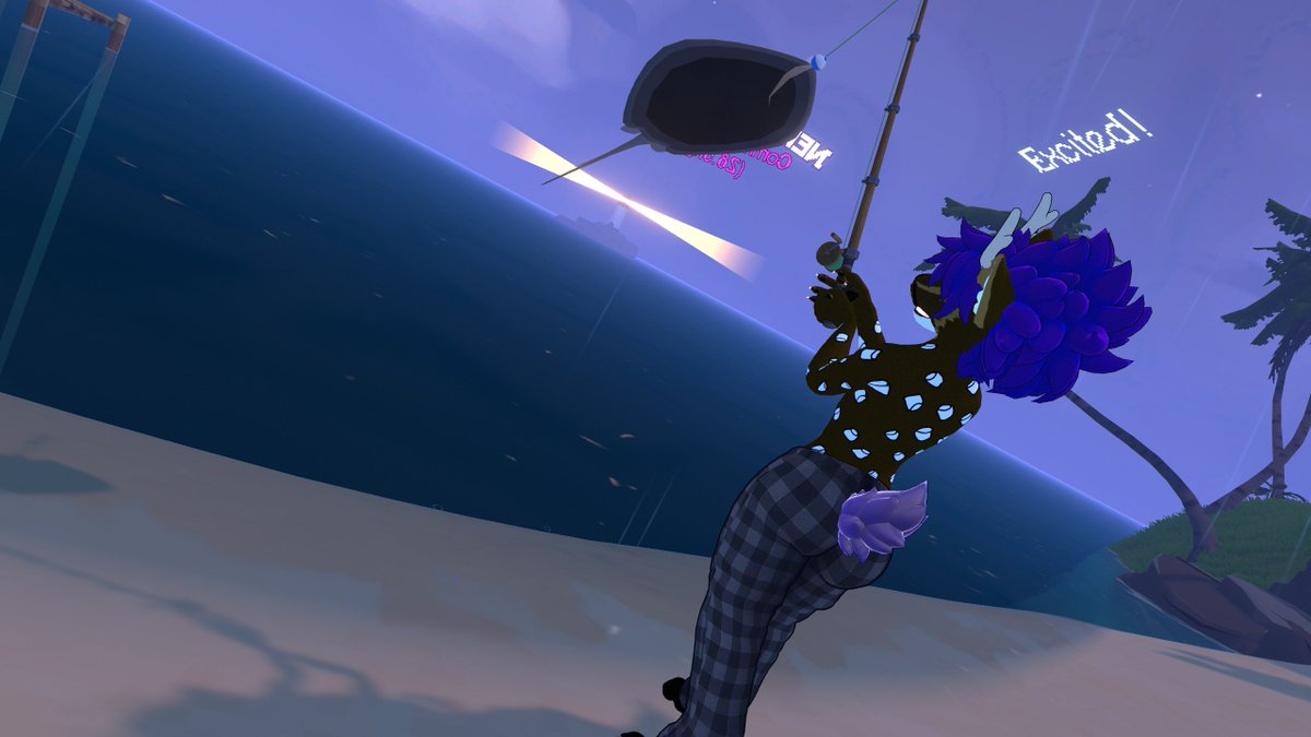 ChimeraDeer's tweet photo. I'm LOVING this New Fish world on VRC!! https://t.co/3jmYxfAW48
