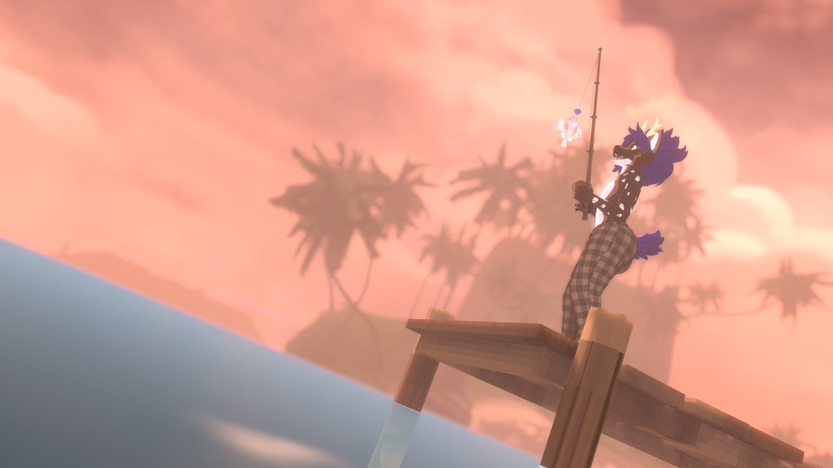 ChimeraDeer's tweet photo. I'm LOVING this New Fish world on VRC!! https://t.co/3jmYxfAW48