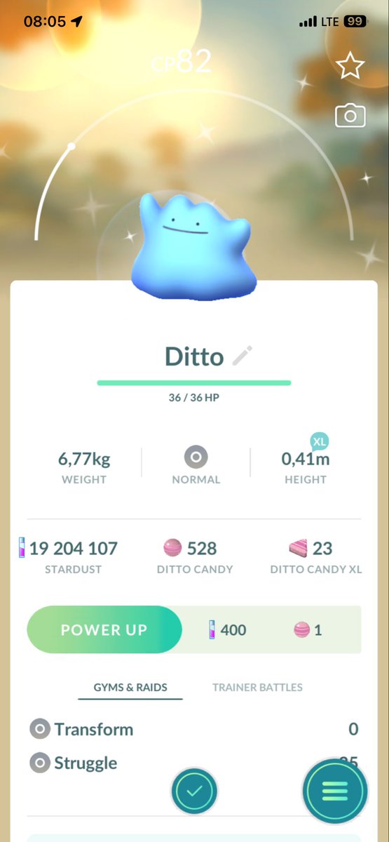 TroubledXP's tweet photo. missed the animation again for my shiny ditto  o well https://t.co/ayuqryqth6