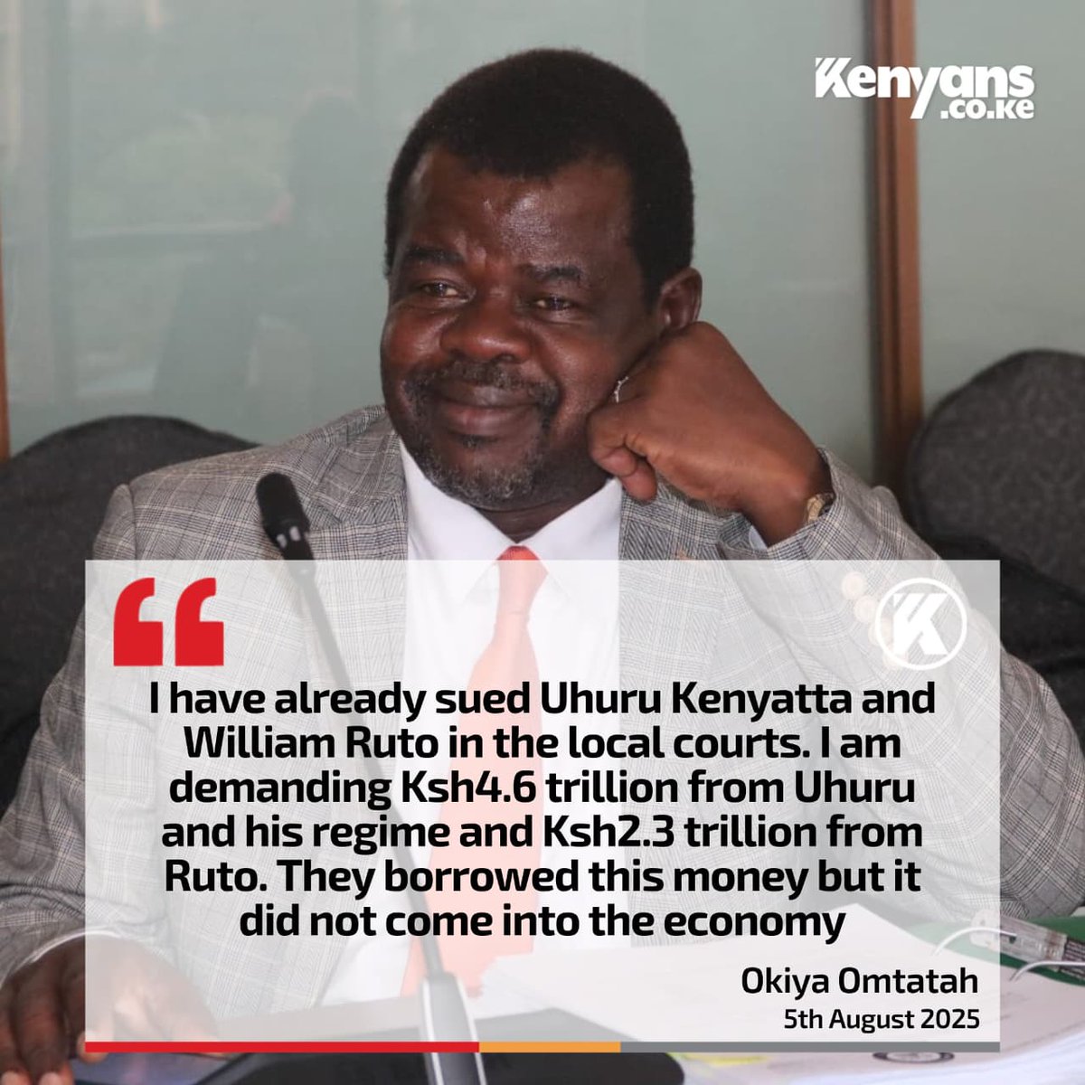 jaokojohnmark's tweet image. Suing them in a country where there's zero democracy  ? 
You have been using them since 1990's .
Tutawany0ng@  wote liwe liwalo. 
Only REVOLUTION shall. 
#RutoMustGo 
#RevolutionNow