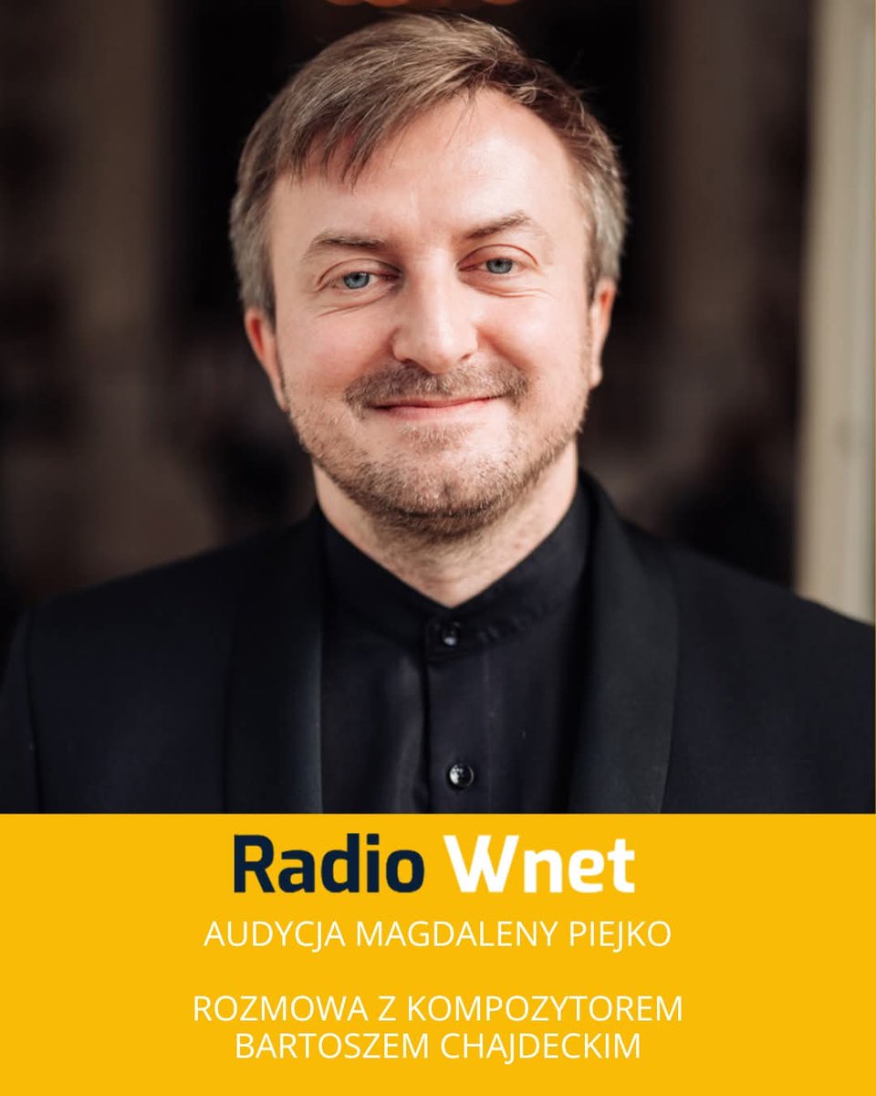bchajdecki's tweet photo. 🎧 Bartosz Chajdecki już 8.03 po godz. 11 będzie gościem audycji Magdaleny Piejko w @RadioWNET. Rozmowa https://t.co/oxM52YRrrg. o nowej międzynarodowej produkcji "Pojedynek" z muzyką Bartosza Chajdeckiego oraz komponowaniu do filmów i seriali. Zapraszamy do wysłuchania! https://t.co/V7Up0yV1R5