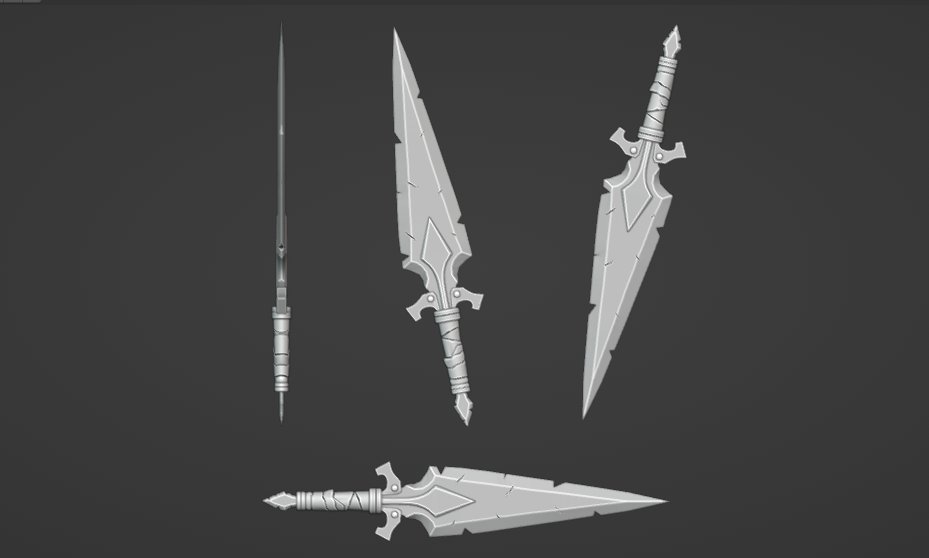 Zerokmax's tweet photo. Dagger 

#roblox #RobloxDevs #blender https://t.co/8ZY5tsxH7W