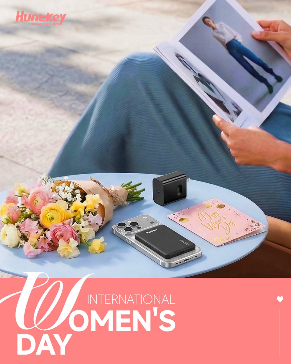 HuntkeyOfficial's tweet image. 👑Happy International Women's Day
Powering women's strength, fueling every dream to flourish with Huntkey charging solution~
👉en.huntkey.com
#huntkey #InternationalWomensDay2026 #internationalwomensday