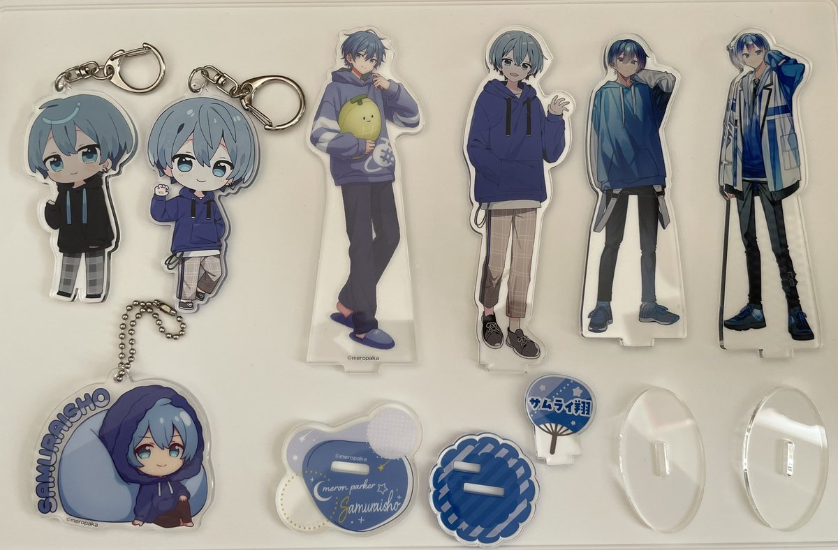 a_me_sub's tweet photo. 【グッズ買取 サムライ翔 めろんぱーかー アクリルスタンド アクリルキーホルダー】

譲┊︎ 画像のもの

求┊︎現金（金額、支払い方法等はALTに記載）
既読印あり（無⇒❤️のみ）
担降りしたためお譲りします
お気軽にお声掛けください
 #めろんぱーかー #めろぱか #グッズ買取 #サムライ翔 #翔軍 https://t.co/laqdacoprW