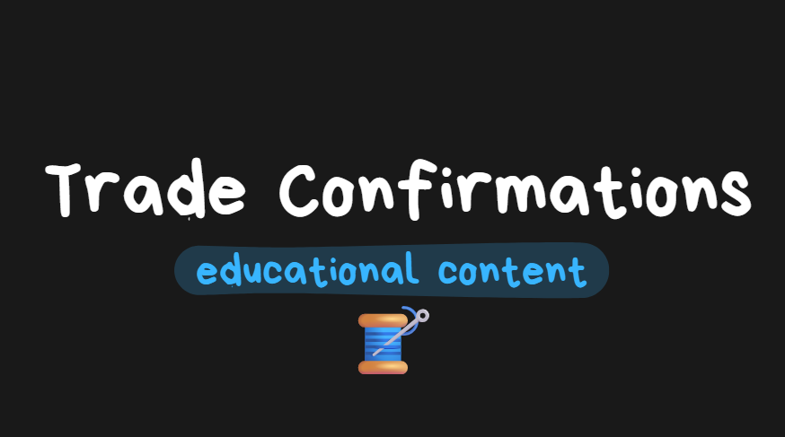 spicyofc's tweet photo. For Traders who want to study on a Saturday

Here are some Educational Resources on "Trade Confirmations"

Enjoy

(1/4)🧵

↓ https://t.co/rkQelmvBuN