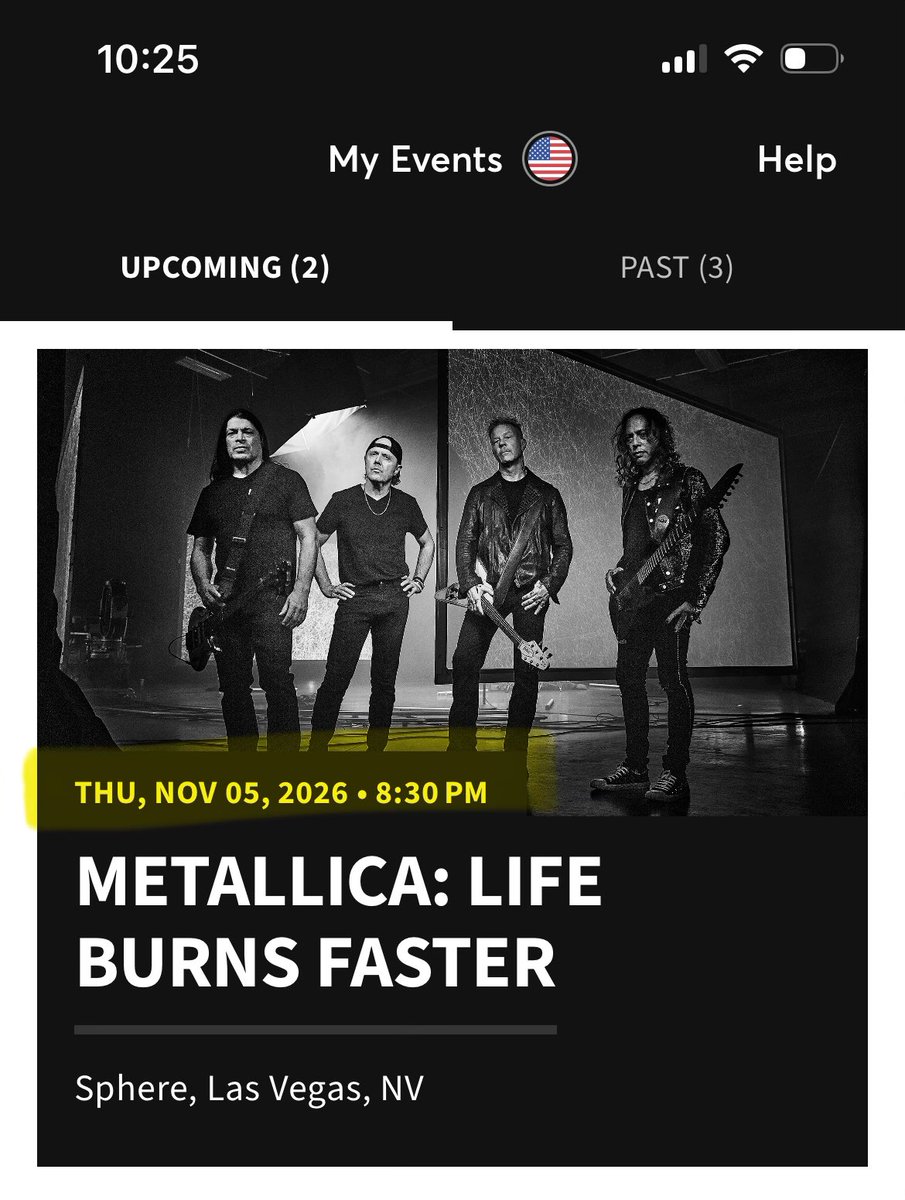 breabeezy's tweet photo. Selling 4 #Metallica tickets at The Sphere, Thursday November 5. 
General admission, early entry + merch item (yeti cup). $1200 ea. 
posted on StubHub as well if you’d rather pay the fees

I got seated tickets to another date and would prefer to use those. https://t.co/VbnxU9xXfe