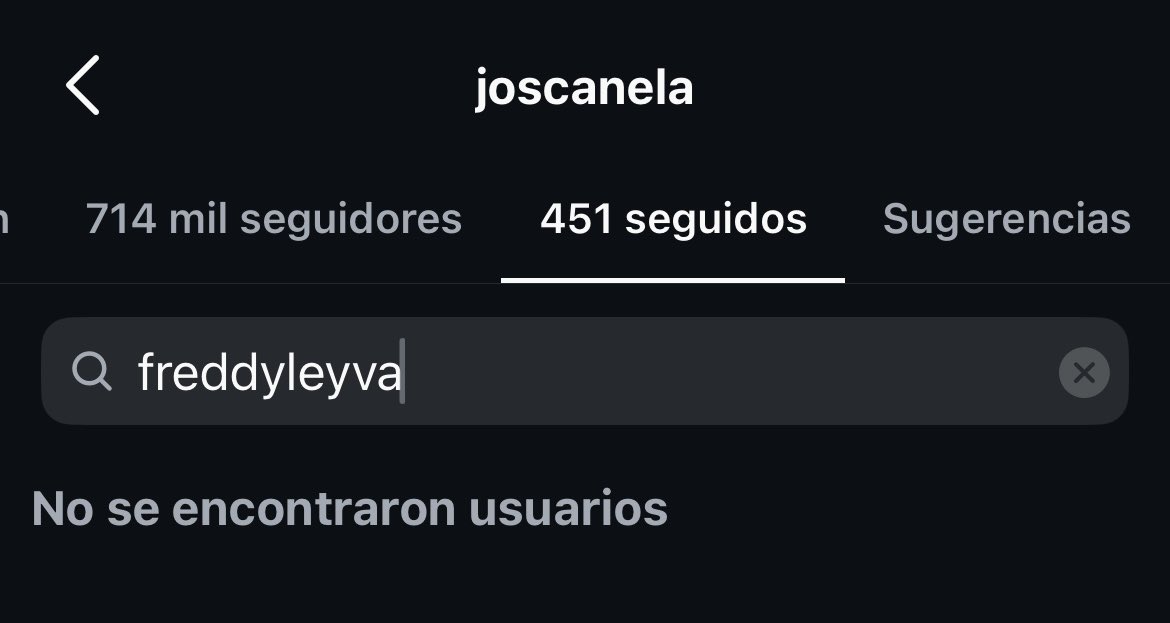 Ya todos lo dejaron de seguir en Ig