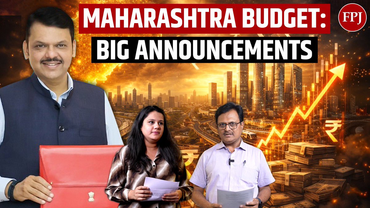 poojamets's tweet photo. From Infra  projects to loan waiver for farmers - exploring the key highlights and understanding the #MaharashtraBudget #Budget2026 

WATCH: https://t.co/9bKUEcnPlB https://t.co/TMypcrItk1