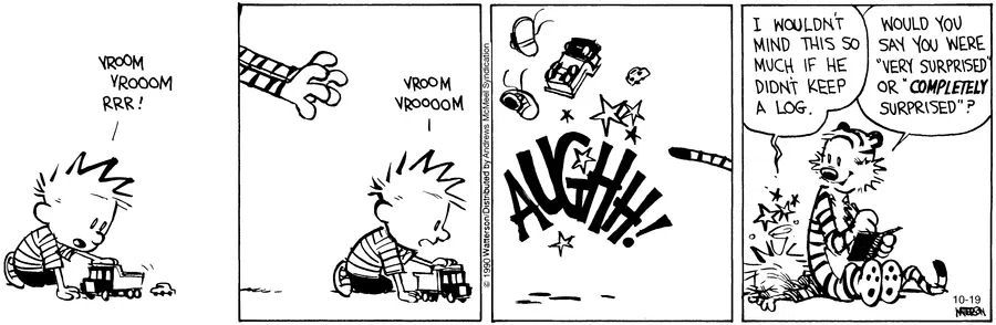 Things escalated very quickly.
#CalvinandHobbes #ClassicCalvin