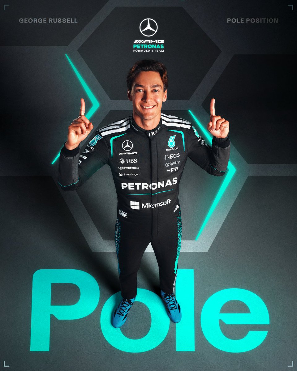 Tremendo <a href="/GeorgeRussell63/">George Russell</a> arrasando!
#PolemanAustralia 
Vamos por esta primera carrera mañana 💪🏽🏁
El 1-2 de <a href="/MercedesAMGF1/">Mercedes-AMG PETRONAS F1 Team</a> 👏🏼👏🏼