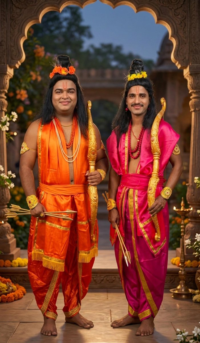 WadegatiB's tweet photo. दशरथाचे पुत्र दोघे राम-लक्ष्मण 🏹
गांवकर पार्टी शिमगोत्सव २०२६ 🚩
प्रभु श्री राम यांच्या भूमिकेत श्री. राकेश ज्ञानदे��� गांवकर आणि लक्ष्मण यांच्या भूमिकेत श्री. आदित्य सुरेश गांवकर https://t.co/7vWGIbTMKy