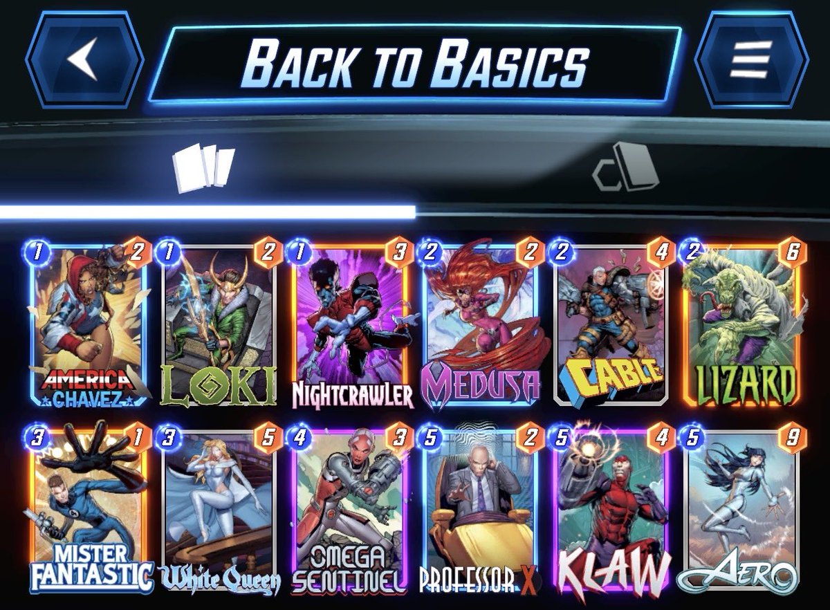 antron07's tweet photo. CL 224 deck got me top 700 on ladder and a first try infinite ticket from PG, beating all meta decks including 4-8 cube matches against #2, #30, and #35 players in the world. #MarvelSNAP @SnapDecks @MarvelSnapZone @snapjudgecast @KMBestMS @interrobange https://t.co/3aAtiwQaCv