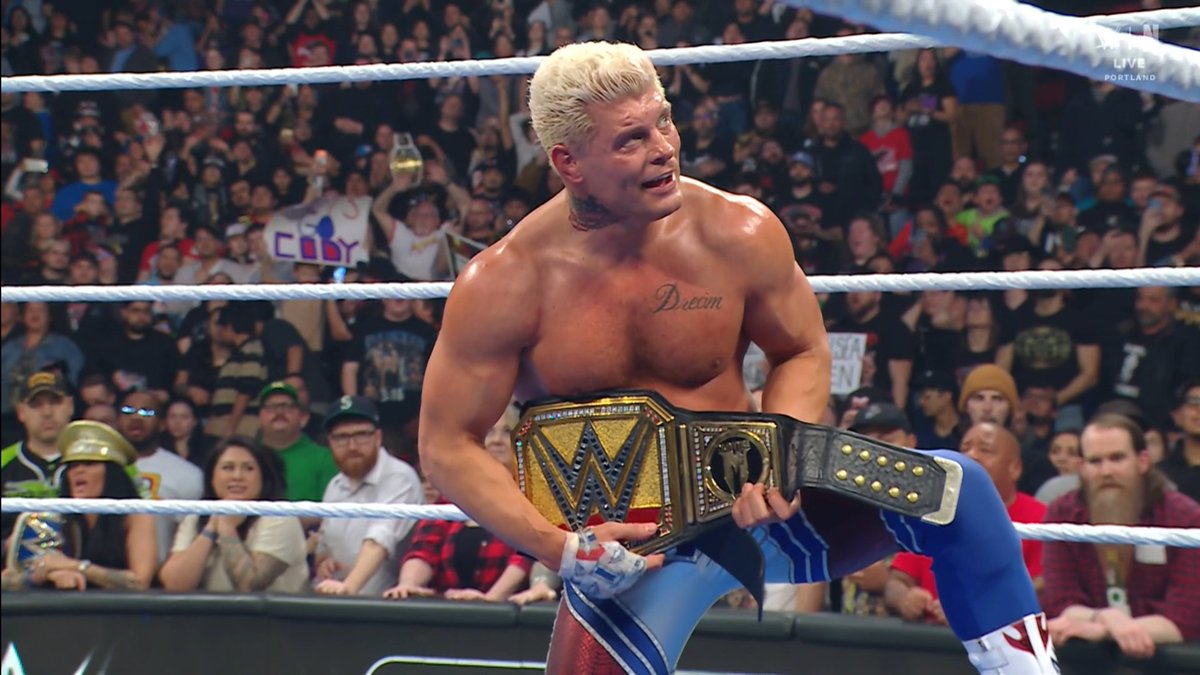 Cody vs Randy is obviously big but not like this. Not without any proper build up or prior storytelling. So far, all we got was Randy staring at the belt when Cody was champion. Not enough. Plus, Drew deserved to go into Mania as a champion or at least be in the title picture. 🤷🏻‍♂️