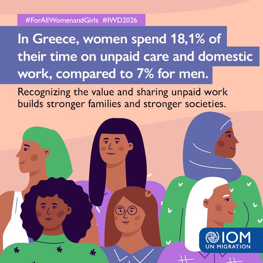 IOMGREECE's tweet photo. Did you know⁉️

4 powerful facts about #GenderEquality 💜 in Europe.

There’s still work to do - but every step forward matters.

Together we can build a future where every woman and girl can thrive, lead, and succeed 💪✨

#InternationalWomensDay #IWD2026 #ForAllWomenAndGirls https://t.co/qaoy1x9zmZ