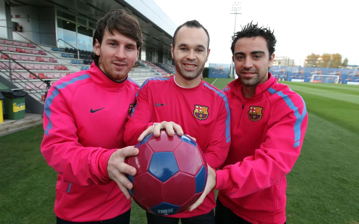 LastEclairBendr's tweet photo. @JackMac Been saying this for years. Technical ability >>>> athleticism in soccer. 

This trio was the cog of the greatest club team of all time. https://t.co/tnBqIRVDOq