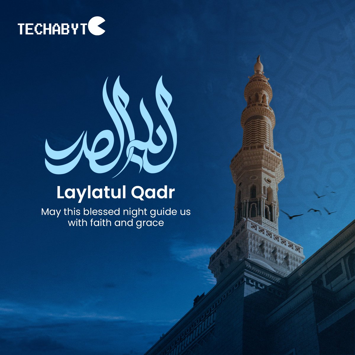 TechaByteXYZ's tweet photo. A night greater than a thousand months. Let unshakeable faith be your compass and boundless grace be your guide tonight. Wishing you a profoundly blessed Laylatul Qadr.

#LaylatulQadr #NightOfPower #BlessedNight #Ramadan #Techabytesolutions https://t.co/yAYWByNgJ0
