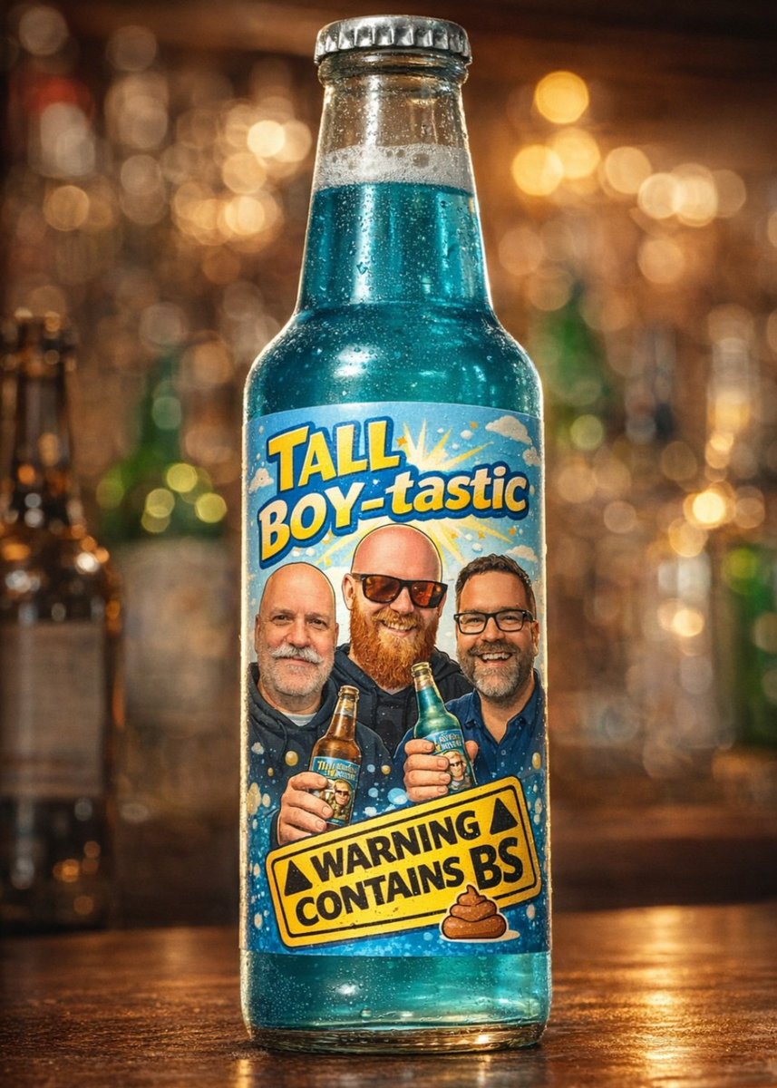 TallBoyRadio's tweet photo. Grab an early listen to Episode 319 of the #TallBoyRadio #Podcast at
https://t.co/IvGFflPbK3. We were joined by Beans' brother @dartslegend to taste test some old school #Alcopops. Beans' daughter
Matilda also helps the guys
decide if the prooducts were marketed towards kids. https://t.co/JKGn8BSPxW