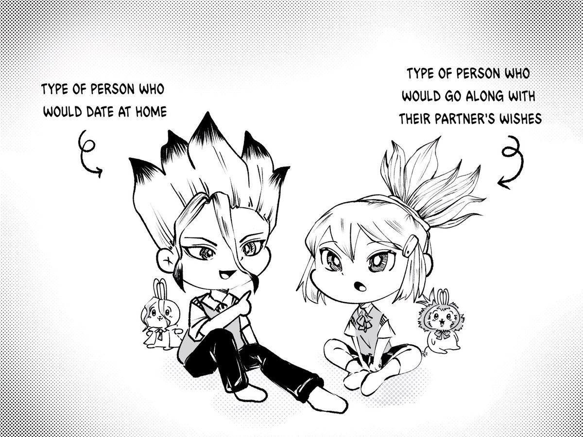 KieraSehnsucht's tweet photo. A regular date
#千コハ
#DrSTONE
#SenKoha
#SenHaku https://t.co/qJUCHmgMN7