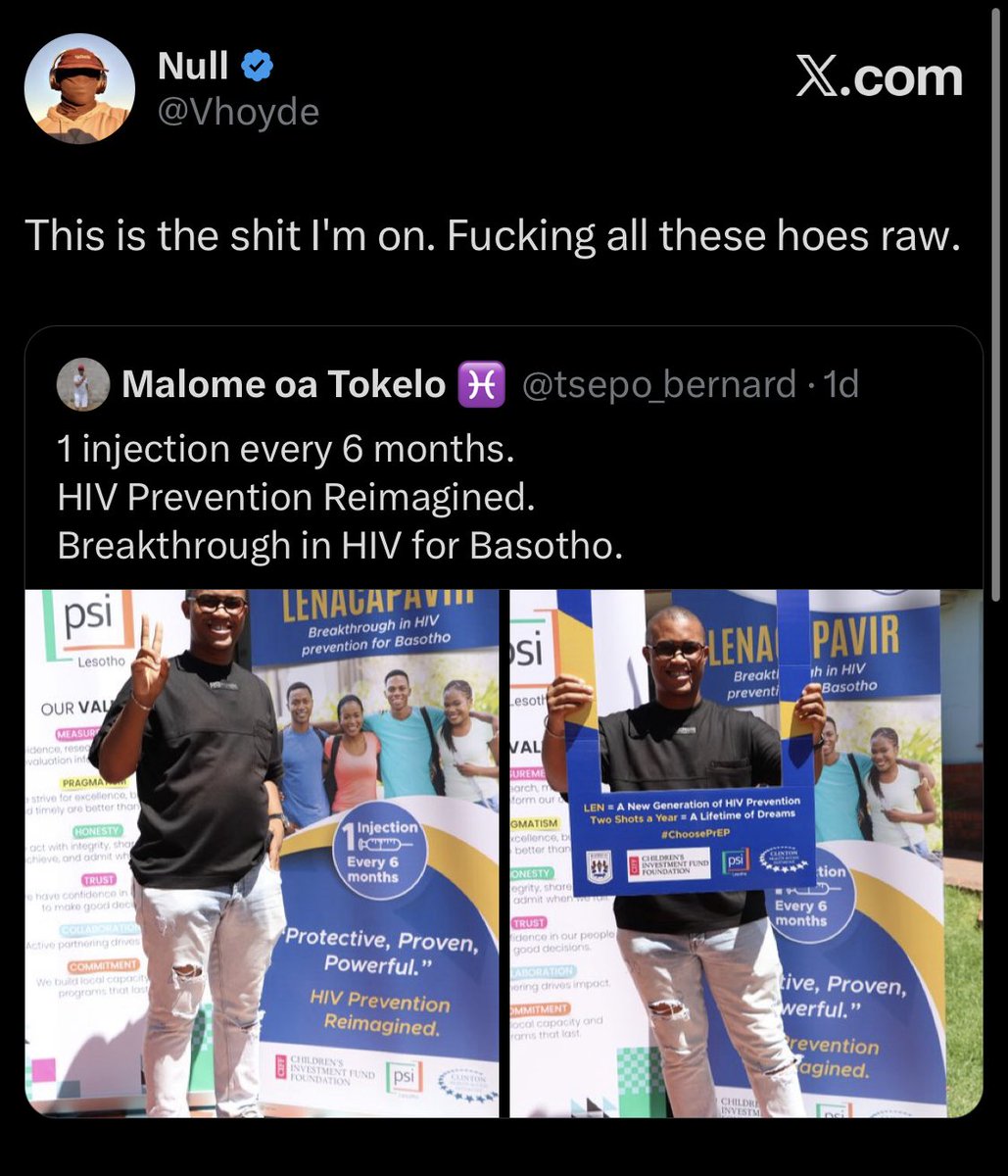 twinkletoes0120's tweet photo. @Asouthafricann @NTakura01 @Abyred6 @IOL Y’all happily fuck raw; as a badge of honour. When it comes to accountability, South African men act like women, zero introspection. https://t.co/cNtaIvEgtR