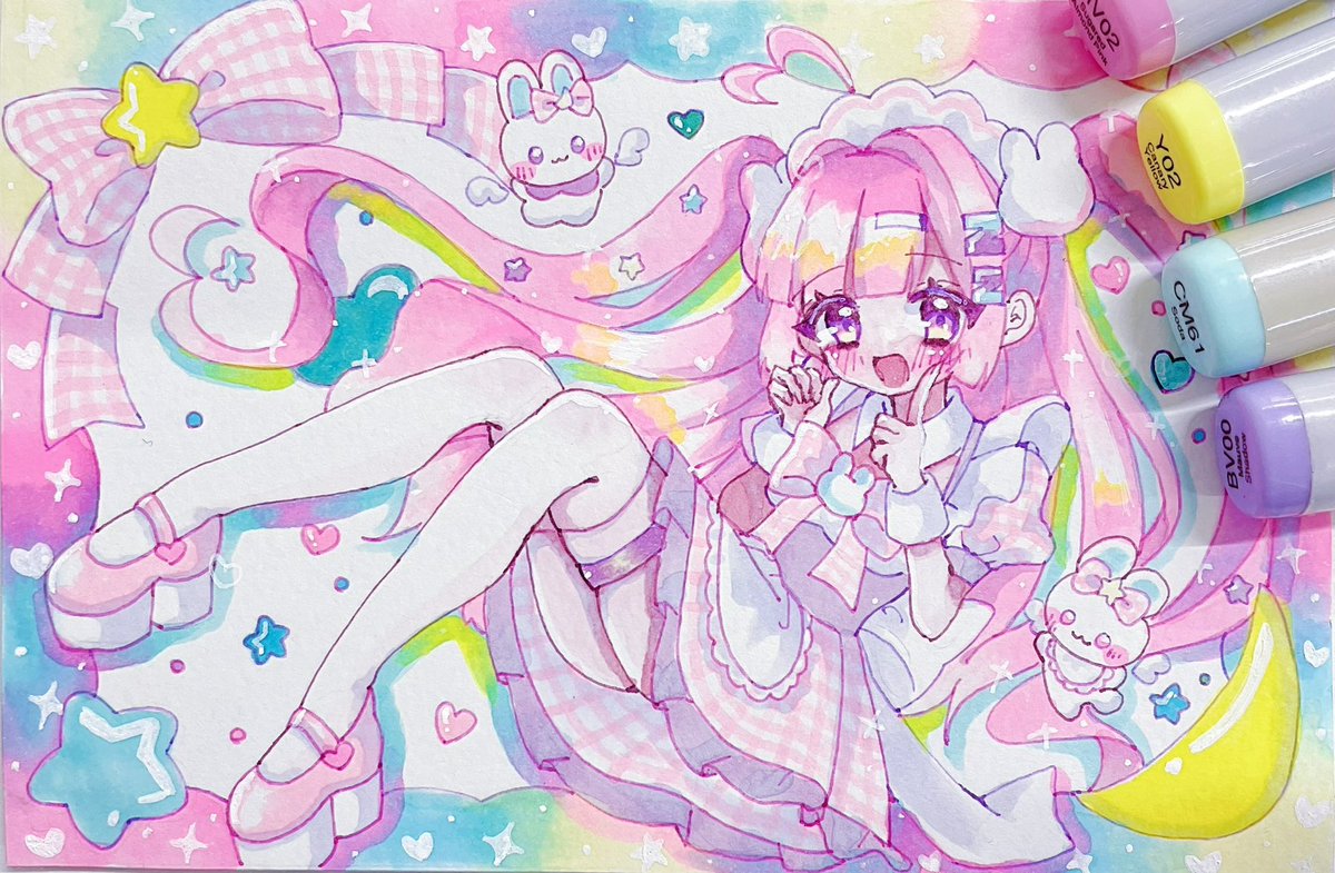 nemumi_oekaki's tweet photo. メイドちゃんとゆめかわいいがだいすきです✩.*˚

 #フォロワー1万以下の神絵師発掘したい https://t.co/m3zlR29pXp