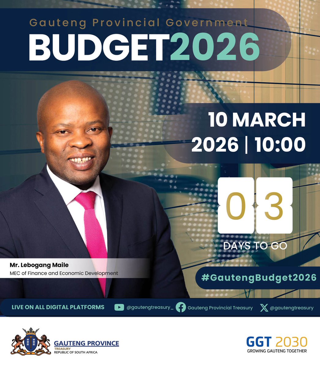 Gauteng Treasury tweet media