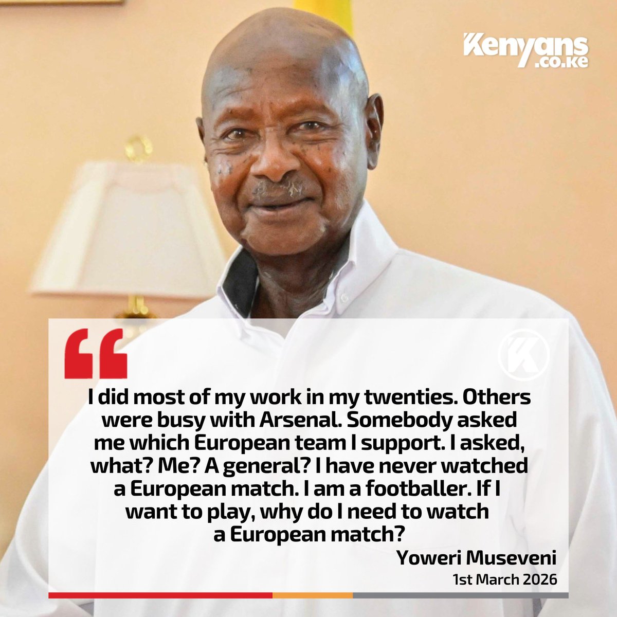afrovertize's tweet image. Ugandan President Yoweri Museveni reportedly did most of his work in his twenties.

20yrs - 29yrs = 51%

30 yrs - 39 yrs = ⁉️
40 yrs - 49 yrs = ⁉️
50 yrs - 59 yrs = ⁉️
60 yrs - 69 yrs = ⁉️
70 yrs - 79 yrs = ⁉️
80 yrs - 89 yrs =⁉️
90 ys - 99 yrs = ⁉️

@Kenyans #Uganda #Numbers
