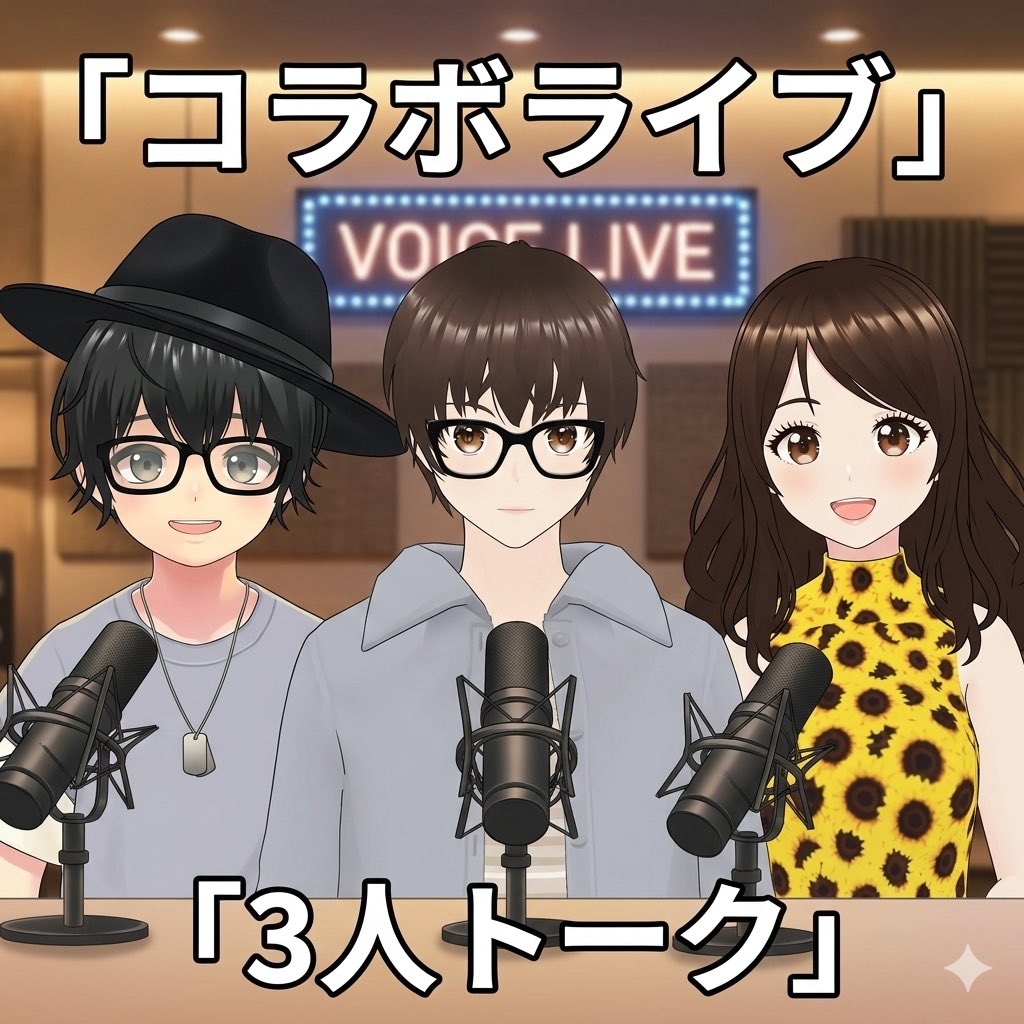 本日22時からスタエフにてコラボライブを行います

メンバーはこちらの三人
無事に終わることはできるのか？😂