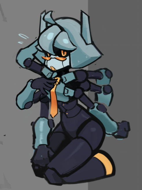 office klutz, but still tries her best