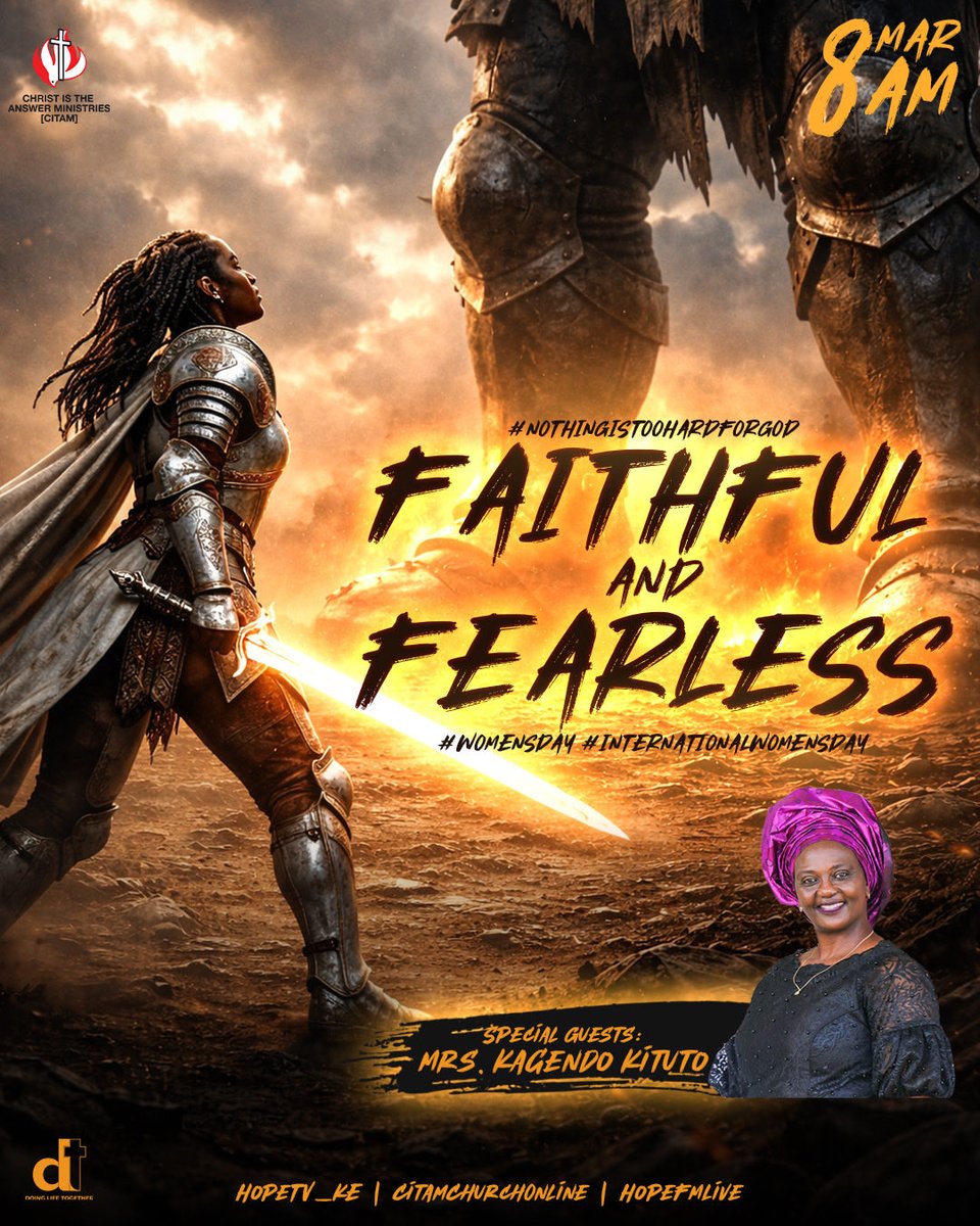 KwameRubadiri's tweet photo. Someone asked if women make up half the world's population why do they fill far less than half of our leadership positions? Join a great discussion celebrating fearless and faithful women on DLT @CITAMOnline @HopeTV_KE #NothingIsImpossibleForGod spread the word 🔥 https://t.co/U9msGfOBjA
