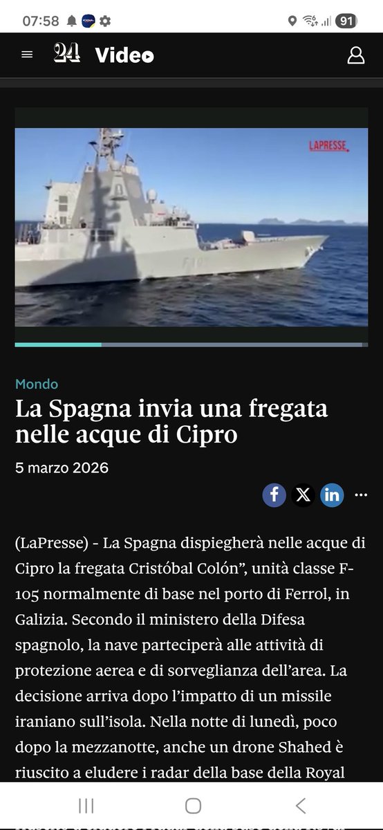 Michi43082323's tweet photo. @NinettaOrlando @_PIO_____ Infatti, Sanchez non dà loro una mano, da una fregata della marina militare spagnola https://t.co/dcE1VeFqFF