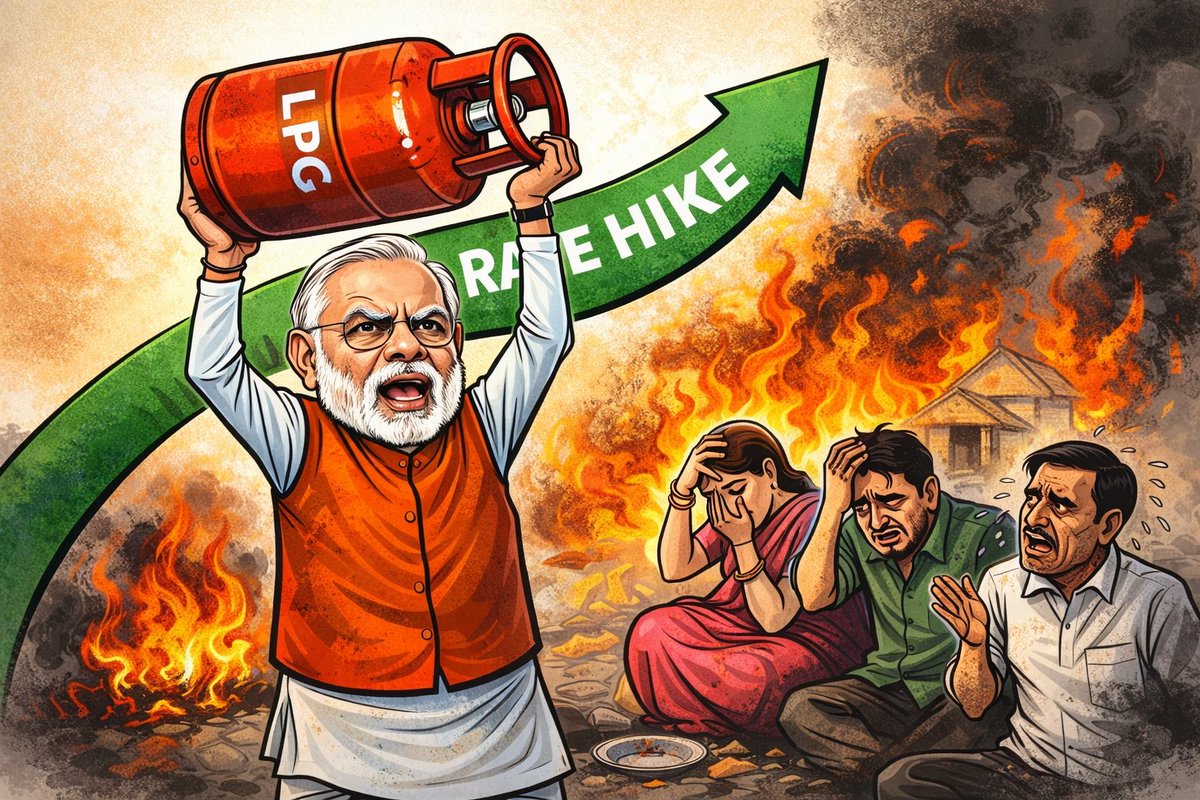 ಗೃಹಬಳಕೆ ಮತ್ತು ವಾಣಿಜ್ಯ ಬಳಕೆ ಗ್ಯಾಸ್ ಬೆಲೆ ಏರಿಸಿದ ಬಡವರ ವಿರೋಧಿ ಮೋದಿ..

2 ರೂಪಾಯಿ ಮೆಟ್ರೋ ರೇಟ್ ಜಾಸ್ತಿ ಆದ್ರೆ ಬೀದೀಲಿ ಬಿದ್ದು ಒದ್ದಾಡೋ <a href="/Tejasvi_Surya/">Tejasvi Surya</a> ಎಲ್ಲಿದಿಯಪ್ಪ?
<a href="/BJP4Karnataka/">BJP Karnataka</a> ಮಾನ ಮರ್ಯಾದೆ ಇದ್ರೆ ಬನ್ರೋ ಬೀದಿಗೆ ಇವಾಗ.

#lpgpricehike 
#lpgprice